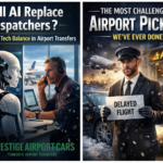 AI airport dispatching, airport transfer technology Canada, human dispatch vs AI, premium airport car service, luxury airport transfers Canada