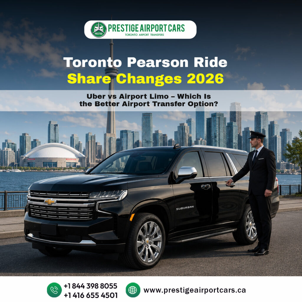 Toronto Pearson Ride-Share Changes 2026: Uber vs Airport Limo – Which Is the Better Airport Transfer Option?